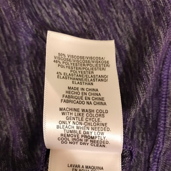 Jones New York Purple Knit Top Womens Size Small Long Sleeve - Picture 13 of 14